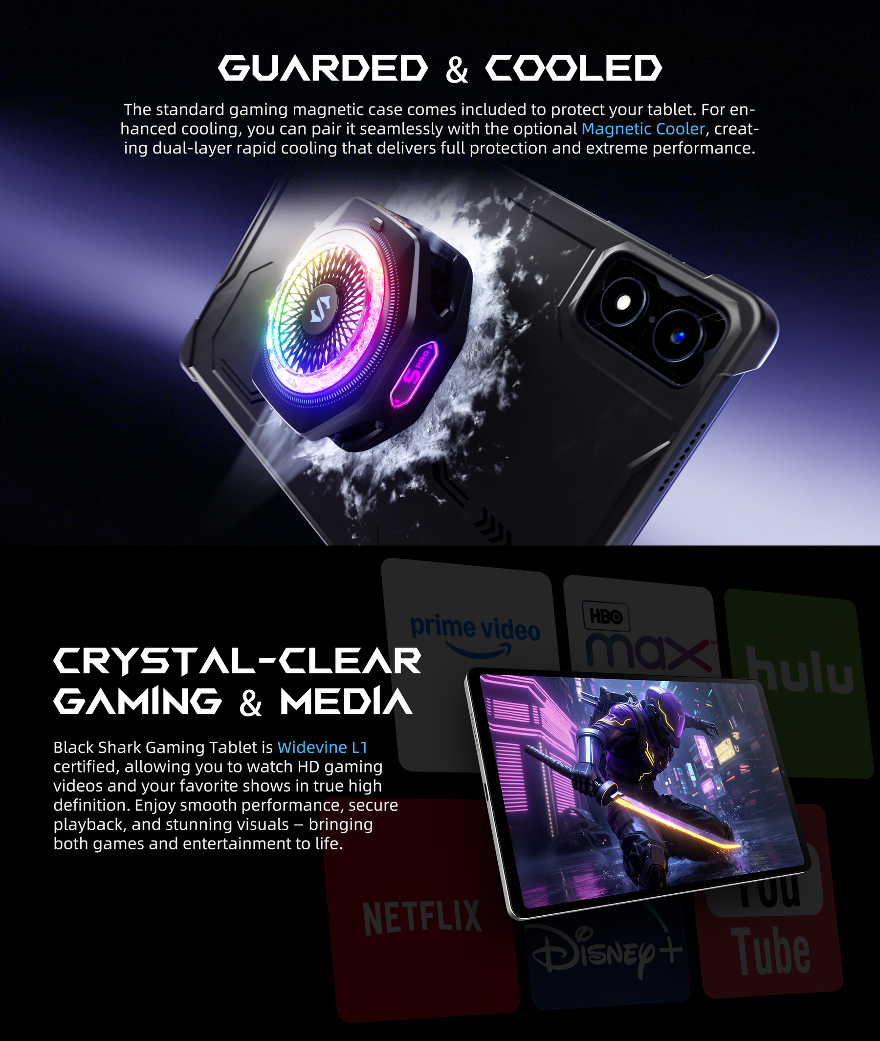 Black Shark Gaming Tablet 256GB, 12GB RAM 8.8-inch Wi-Fi Tablet (Global Version) 25 Black Shark Gaming Tablet 256GB, 12GB RAM 8.8-inch Wi-Fi Tablet (Global Version) 4