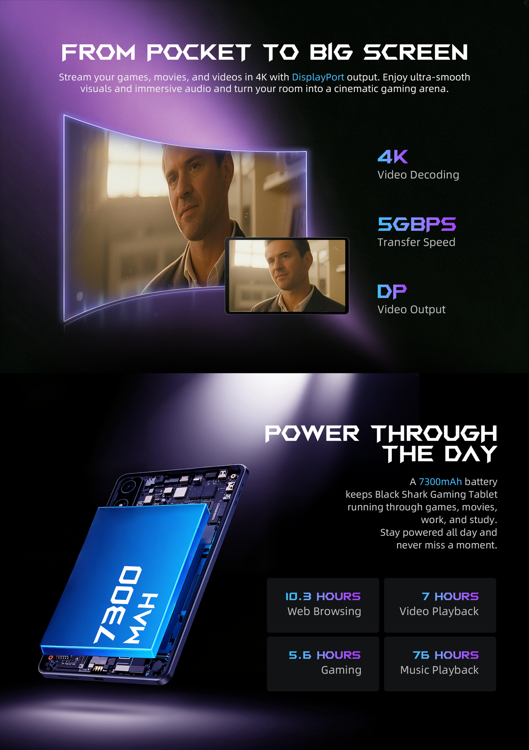 Black Shark Gaming Tablet 256GB, 12GB RAM 8.8-inch Wi-Fi Tablet (Global Version) 26 Black Shark Gaming Tablet 256GB, 12GB RAM 8.8-inch Wi-Fi Tablet (Global Version) 5